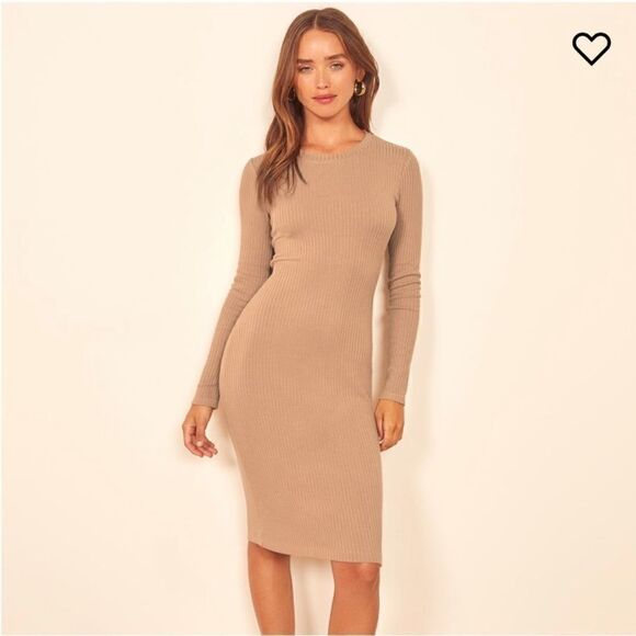 Reformation Jeans Wednesday nude knit dress - Picture 7 of 12